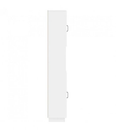 vidaXL Bathroom Cabinet with Open Shelf HOORN White 30 x 31 x 187 cm