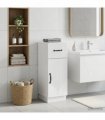 vidaXL Bathroom Storage Cainet HOORN High Gloss White 30 x 31 x 77 cm