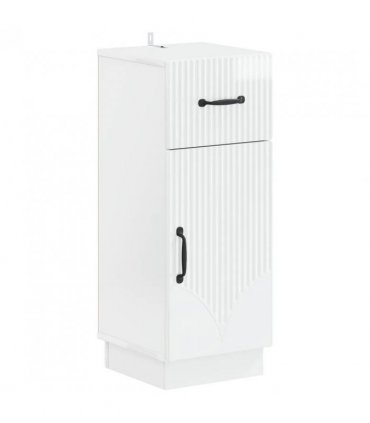vidaXL Bathroom Storage Cainet HOORN High Gloss White 30 x 31 x 77 cm