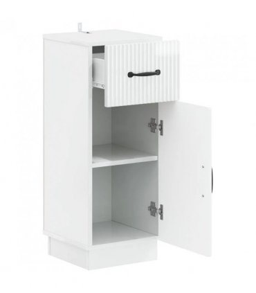 vidaXL Bathroom Storage Cainet HOORN High Gloss White 30 x 31 x 77 cm