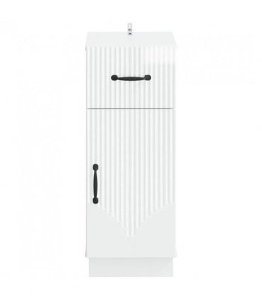 vidaXL Bathroom Storage Cainet HOORN High Gloss White 30 x 31 x 77 cm
