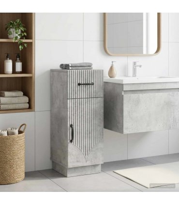 vidaXL Bathroom Storage Cainet HOORN Concrete Grey 30 x 31 x 77 cm