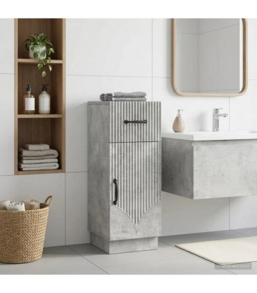 vidaXL Bathroom Storage Cainet HOORN Concrete Grey 30 x 31 x 77 cm