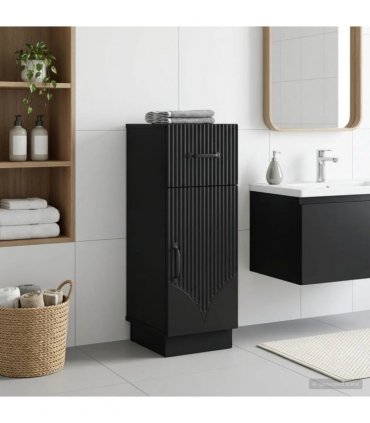 vidaXL Bathroom Storage Cainet HOORN Black 30 x 31 x 77 cm
