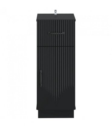 vidaXL Bathroom Storage Cainet HOORN Black 30 x 31 x 77 cm