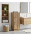 vidaXL Bathroom Storage Cainet HOORN Artisan Oak 30 x 31 x 77 cm