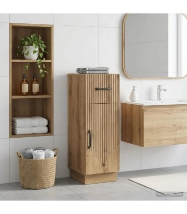 vidaXL Bathroom Storage Cainet HOORN Artisan Oak 30 x 31 x 77 cm