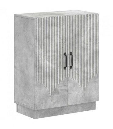 vidaXL Bathroom Storage Cainet HOORN Concrete Grey 59.5 x 31 x 77 cm