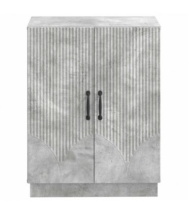 vidaXL Bathroom Storage Cainet HOORN Concrete Grey 59.5 x 31 x 77 cm