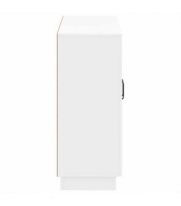 vidaXL Bathroom Storage Cainet HOORN High Gloss White