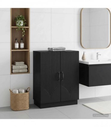 vidaXL Bathroom Storage Cainet HOORN Black 59.5 x 31 x 77 cm