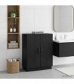 vidaXL Bathroom Storage Cainet HOORN Black 59.5 x 31 x 77 cm