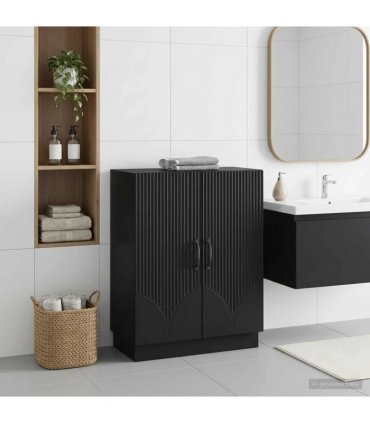 vidaXL Bathroom Storage Cainet HOORN Black 59.5 x 31 x 77 cm