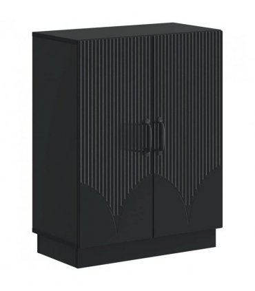 vidaXL Bathroom Storage Cainet HOORN Black 59.5 x 31 x 77 cm