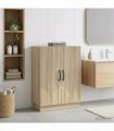 vidaXL Bathroom Storage Cainet HOORN Sonoma Oak 59.5 x 31 x 77 cm