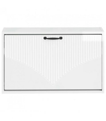 vidaXL Wall-Mounted Shoe Cabinet HOORN 71 x 17 x 43 cm Engineered Wood — Colour: High gloss white
