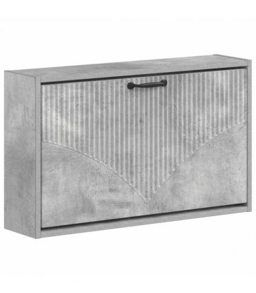 vidaXL Wall-Mounted Shoe Cabinet HOORN 71 x 17 x 43 cm Engineered Wood — Colour: Concrete grey
