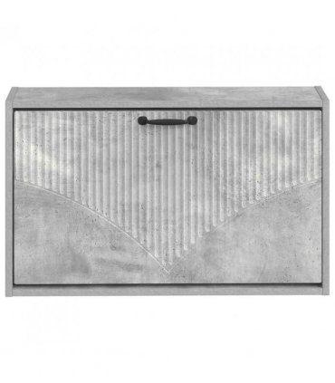 vidaXL Wall-Mounted Shoe Cabinet HOORN 71 x 17 x 43 cm Engineered Wood — Colour: Concrete grey