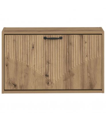 vidaXL Wall-Mounted Shoe Cabinet HOORN 71 x 17 x 43 cm Engineered Wood — Colour: Artisan oak