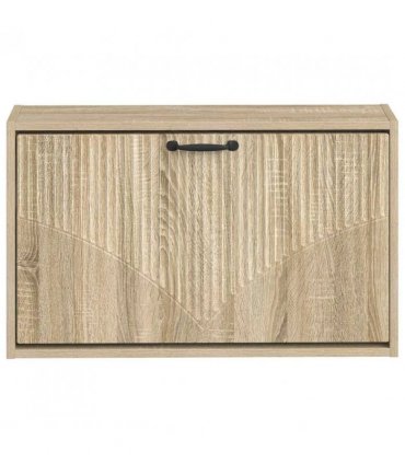 vidaXL Wall-Mounted Shoe Cabinet HOORN 71 x 17 x 43 cm Engineered Wood — Colour: Sonoma oak