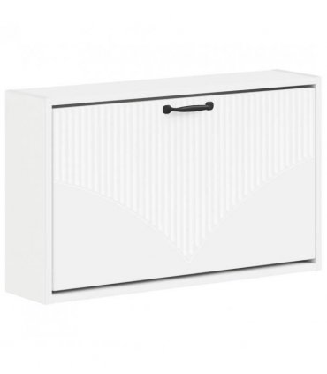 vidaXL Wall-Mounted Shoe Cabinet HOORN 71 x 17 x 43 cm Engineered Wood — Colour: White