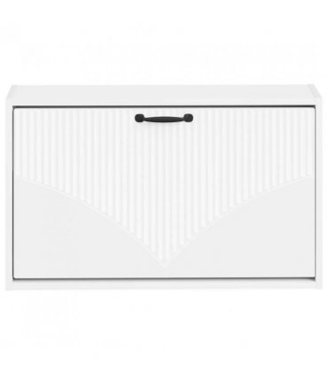 vidaXL Wall-Mounted Shoe Cabinet HOORN 71 x 17 x 43 cm Engineered Wood — Colour: White