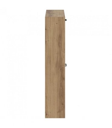 vidaXL Wall-Mounted Shoe Cabinet HOORN 71 x 17 x 86 cm Engineered Wood — Colour: Artisan oak