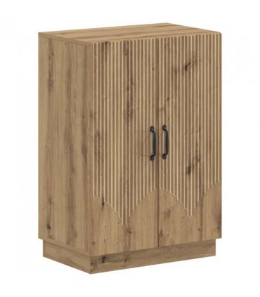 vidaXL Shoe Cabinet HOORN 59.5 x 39.5 x 87 cm Engineered Wood — Colour: Artisan oak