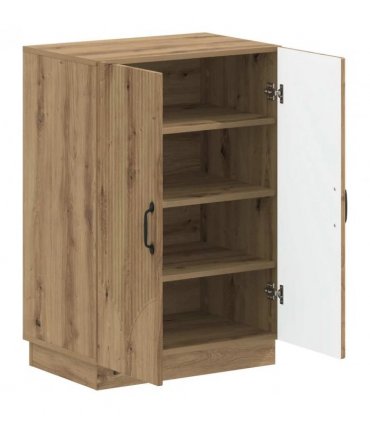 vidaXL Shoe Cabinet HOORN 59.5 x 39.5 x 87 cm Engineered Wood — Colour: Artisan oak