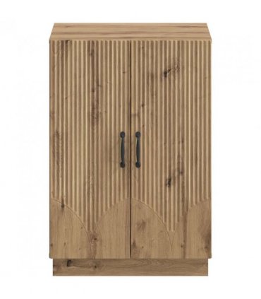 vidaXL Shoe Cabinet HOORN 59.5 x 39.5 x 87 cm Engineered Wood — Colour: Artisan oak