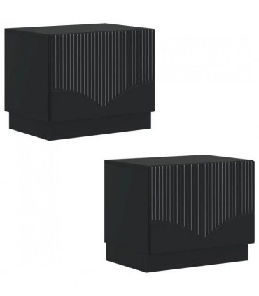 vidaXL TV Cabinet Black Engineered Wood — V0672276579