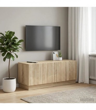 vidaXL TV Cabinet Sonoma Oak Engineered Wood — V0672276581