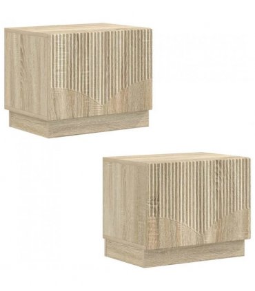 vidaXL TV Cabinet Sonoma Oak Engineered Wood — V0672276581