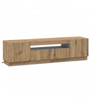 vidaXL LED TV Cabinet Artisan Oak Engineered Wood — V0672276584