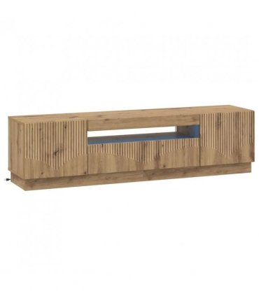 vidaXL LED TV Cabinet Artisan Oak Engineered Wood — V0672276584