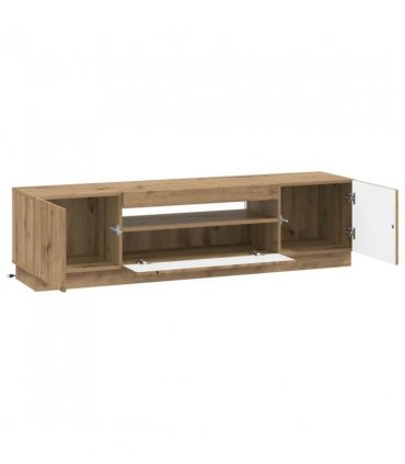 vidaXL LED TV Cabinet Artisan Oak Engineered Wood — V0672276584