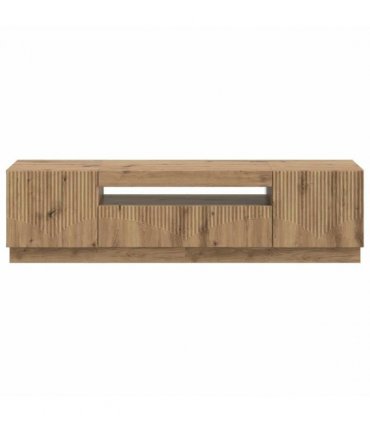 vidaXL LED TV Cabinet Artisan Oak Engineered Wood — V0672276584
