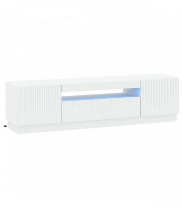 vidaXL LED TV Cabinet White Engineered Wood — V0672276586