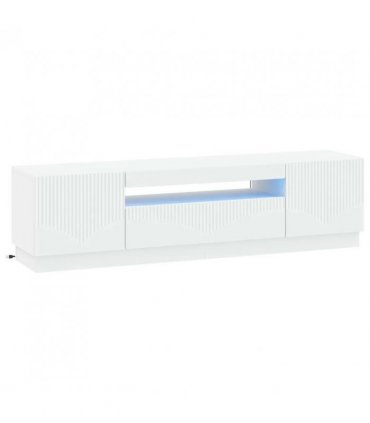 vidaXL LED TV Cabinet White Engineered Wood — V0672276586