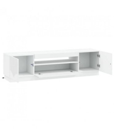 vidaXL LED TV Cabinet White Engineered Wood — V0672276586