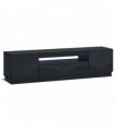 vidaXL LED TV Cabinet Black Engineered Wood — V0672276587