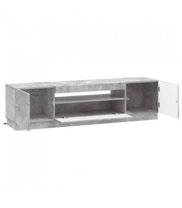 vidaXL LED TV Cabinet Concrete Grey Engineered Wood — V0672276588