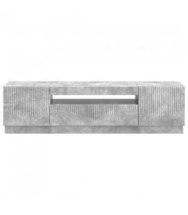 vidaXL LED TV Cabinet Concrete Grey Engineered Wood — V0672276588