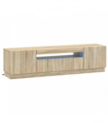 vidaXL LED TV Cabinet Sonoma Oak Engineered Wood — V0672276590