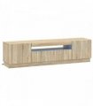 vidaXL LED TV Cabinet Sonoma Oak Engineered Wood — V0672276590