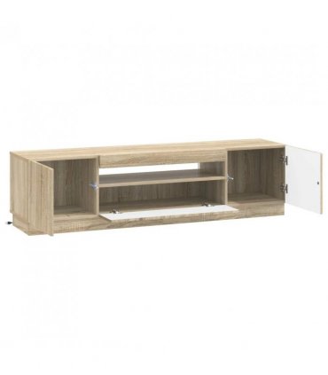 vidaXL LED TV Cabinet Sonoma Oak Engineered Wood — V0672276590