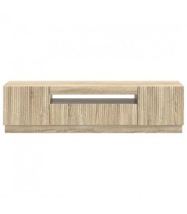 vidaXL LED TV Cabinet Sonoma Oak Engineered Wood — V0672276590