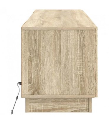 vidaXL LED TV Cabinet Sonoma Oak Engineered Wood — V0672276590
