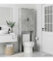 vidaXL Toilet Cabinet HOORN Concrete Grey 66 x 25.5 x 190 cm
