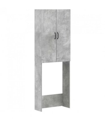 vidaXL Toilet Cabinet HOORN Concrete Grey 66 x 25.5 x 190 cm
